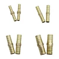 681012mm barb pipe joint brass straight connector gas air fuel water pipe fittings aquarium plumbing tube adapter 30 pcs
