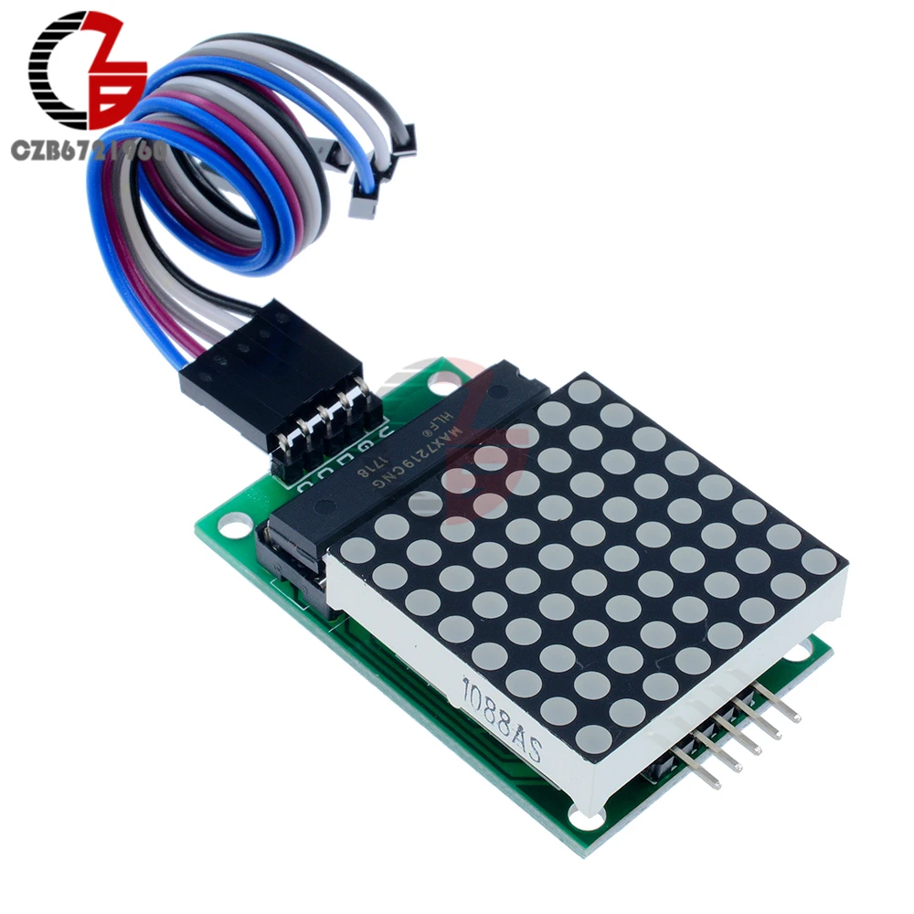 MAX7219 точечный модуль светодиодной матрицы MCU управления светодиодный дисплей для