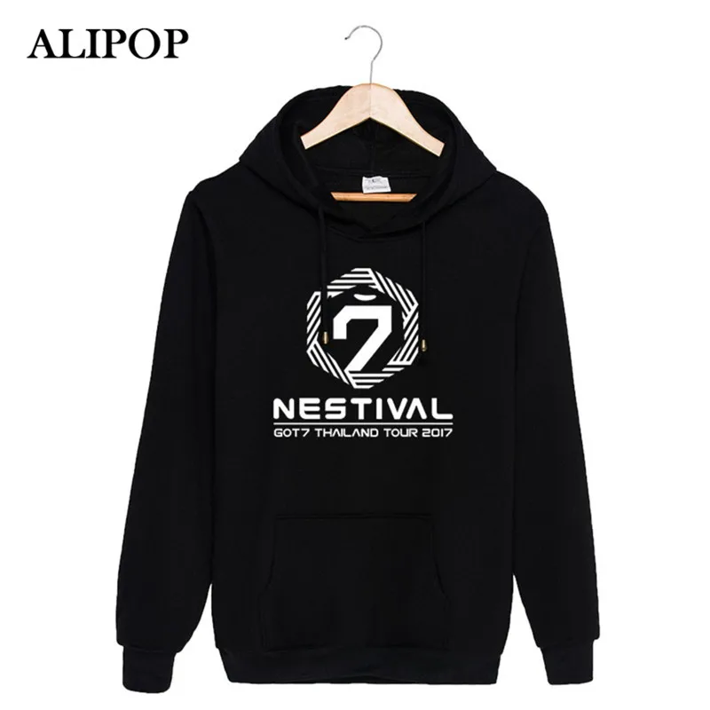 KPOP Корейская мода GOT7 Nestival Tour Тайланд альбом концерт хлопковые Толстовки шляпа
