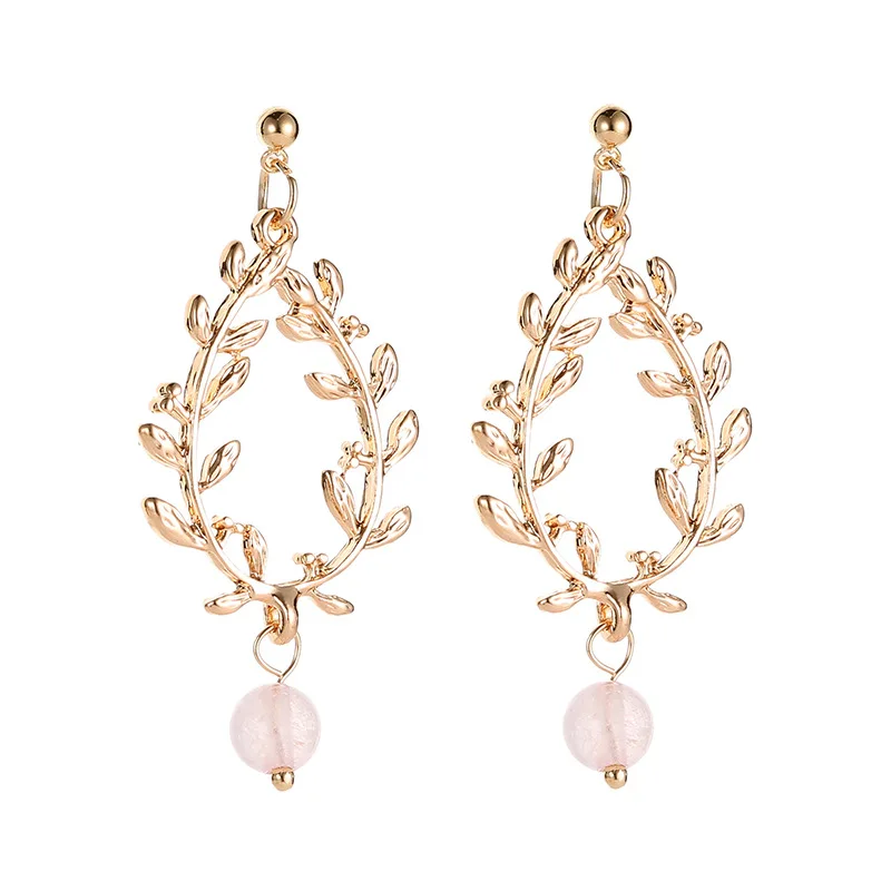 

Vintage Leaves Drop Earrings Luxury Boho Bohemian Leaf Dangle Earrings Hollow Out Earrings For Women New Fashion Jewelry