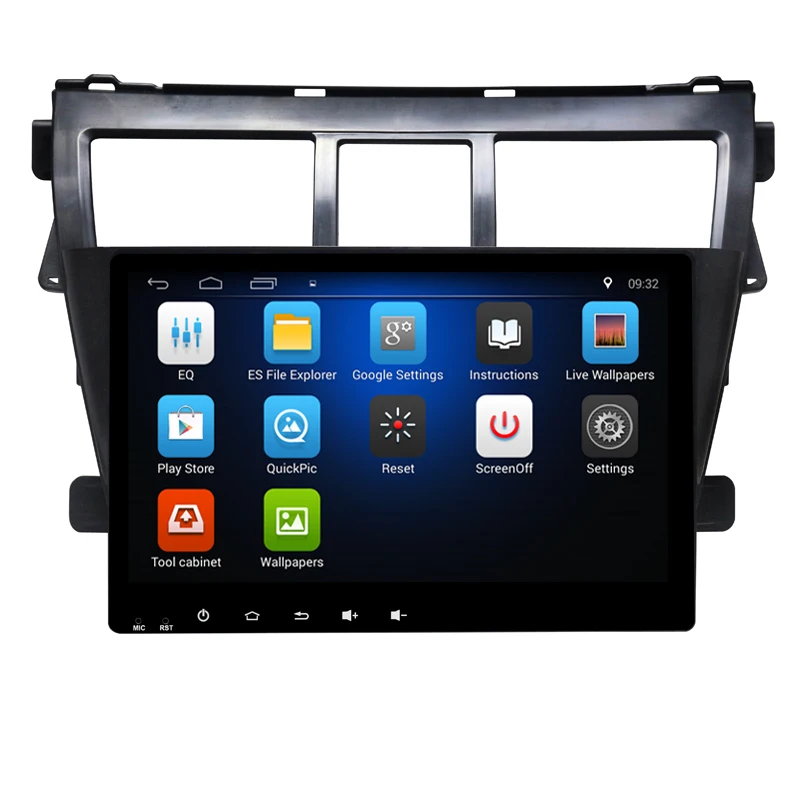 9 &quotчетырехъядерный Android 6 0 1G RAM автомобильное радио для Toyota Vios 2009 2010 2011 2012 2013 с GPS