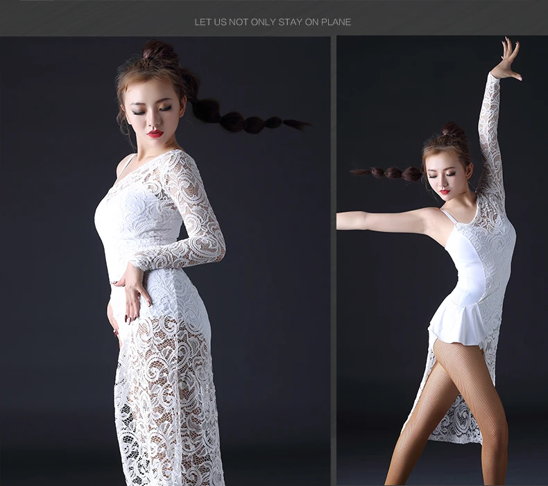 Платье для латинских танцев, юбка с разрезом, Vestidos De Baile, латино, сальса, одно плечо, дизайн, танцевальная одежда для женщин, сальса, танго, юбки Q3149