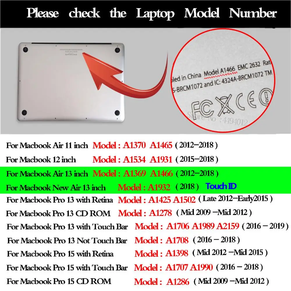 Новый прозрачный чехол с сенсорной панелью для Apple Macbook Air Pro Retina 11 12 13 15 ноутбука
