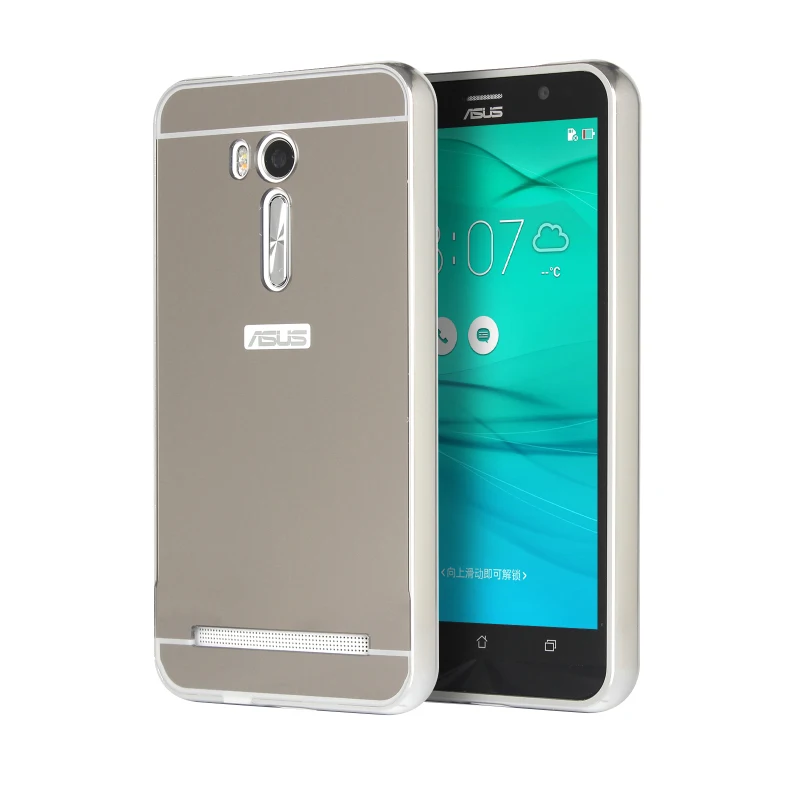 Из Металла Алюминий бампер + акрил 2 в 1 зеркало покрытие Капа Case для Asus Zenfone 5 A501CG