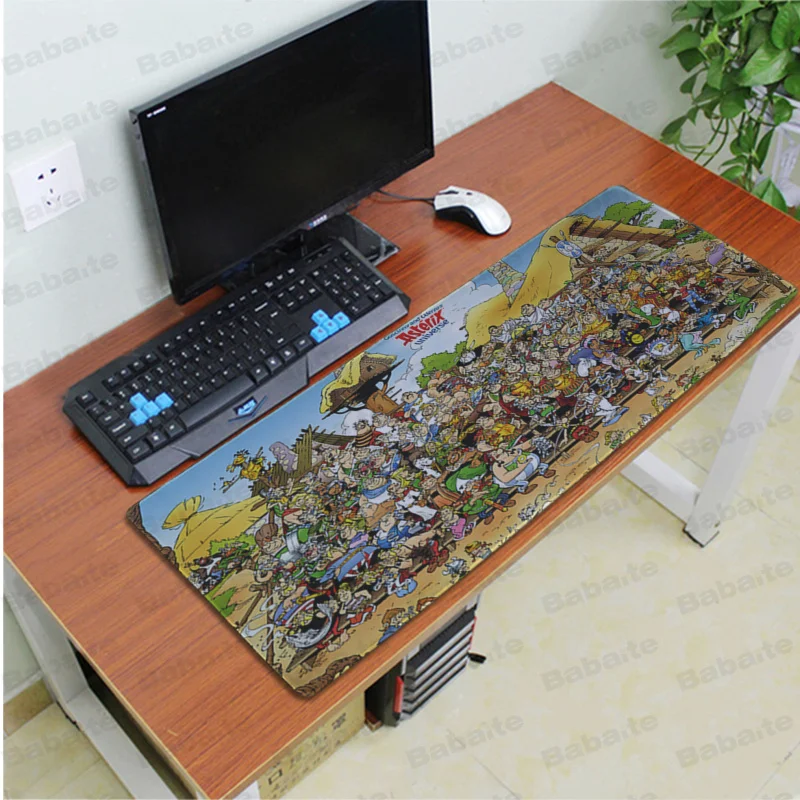 Lock Edge 40X90cm Babaite крутой Asterix Obelix индивидуальные коврики для мышки ноутбук коврик для мышки в стиле аниме большой коврик для мыши клавиатуры коврик - Цвет: Lock Edge 40X90cm