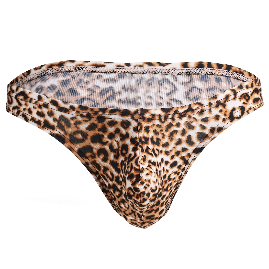 Leopard Print Мужской купальник, гей купальник, бикини, стринги, Гей Нижнее белье, купальный костюм, нижнее белье, трусы с леопардовым принтом, шорты, мужские трусики - Цвет: Leopard Print