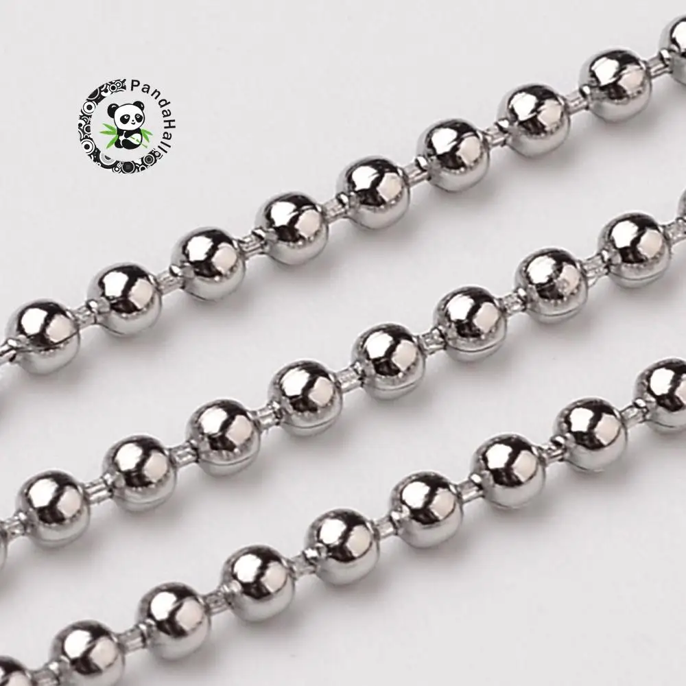 

1.5mm 304 Stainless Steel Bead Ball Chains Necklace Chains Stainless Steel Color