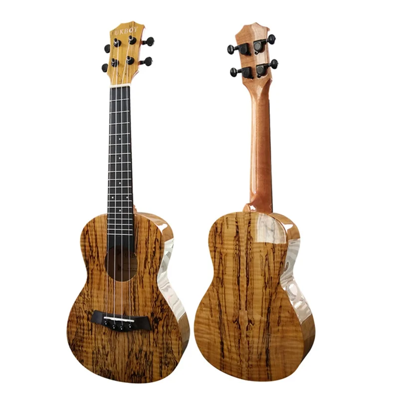 2" Гавайская гитара затух древесины глянцевая концерт Ukelele 4 Aquila нейлоновыми струнами Гавайи акустической гитары Map узор гнилое дерево зерна