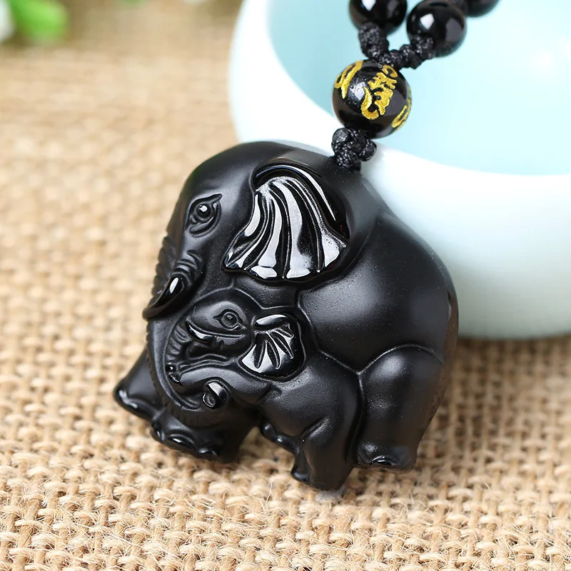 Оптовая Продажа КИТАЙСКИЙ ручной работы натуральный черный обсидиан резные мать