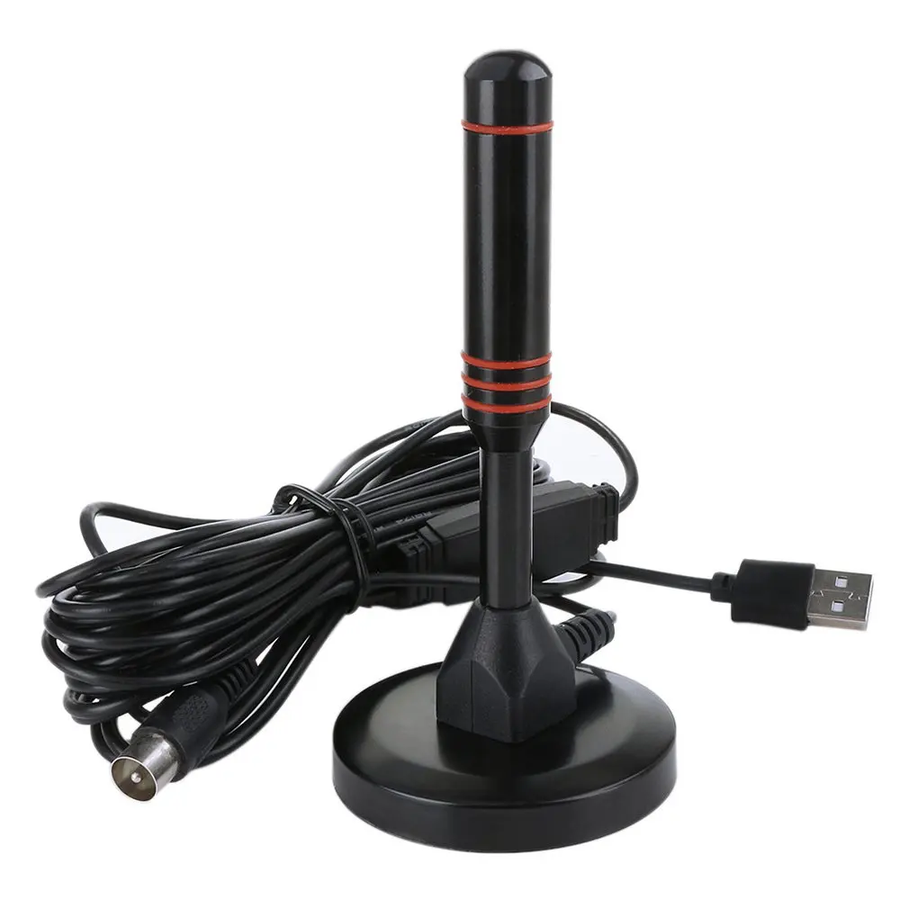 Внутренняя DVB-T HD ТВ Антенна Крытый Черный Телевизор USB усилитель цифровая наземная волна Hd tv DTMB Автомобильная ТВ антенна