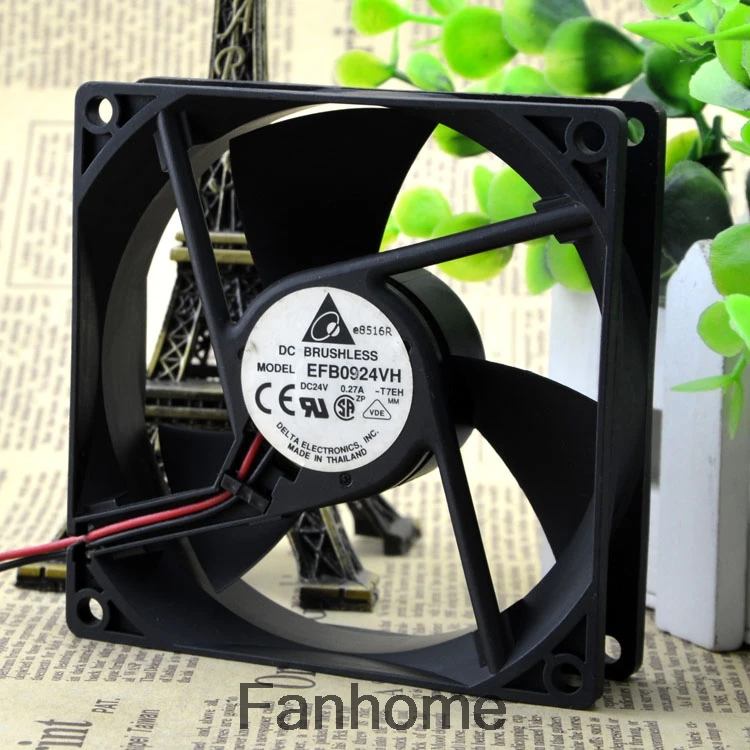 Для Delta 9cm 9225 24V 0.27A инверторный вентилятор EFB0924VH|Кулеры и системы охлаждения