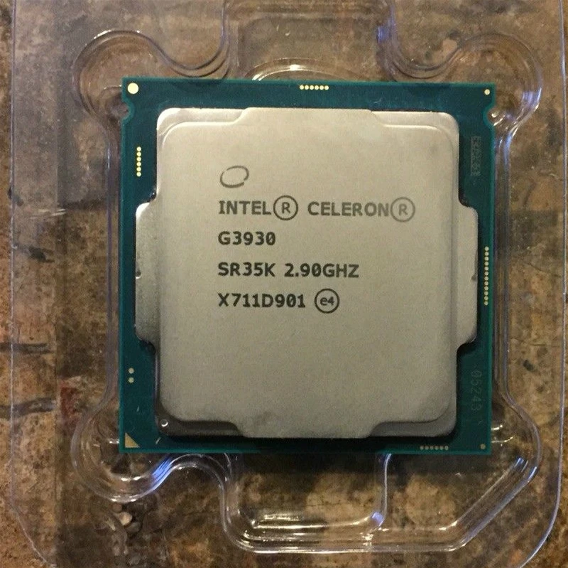 Двухъядерный процессор Intel Celeron G3930 2 9 ГГц Мб кэш памяти SR35K LGA1151 Tray|cpu processor|intel