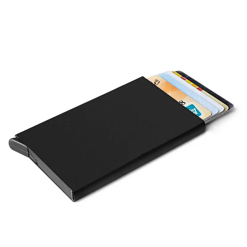 

New Credit Card holder New Metal ID Anti Rfid Wallet Business Card holder Wallet Case