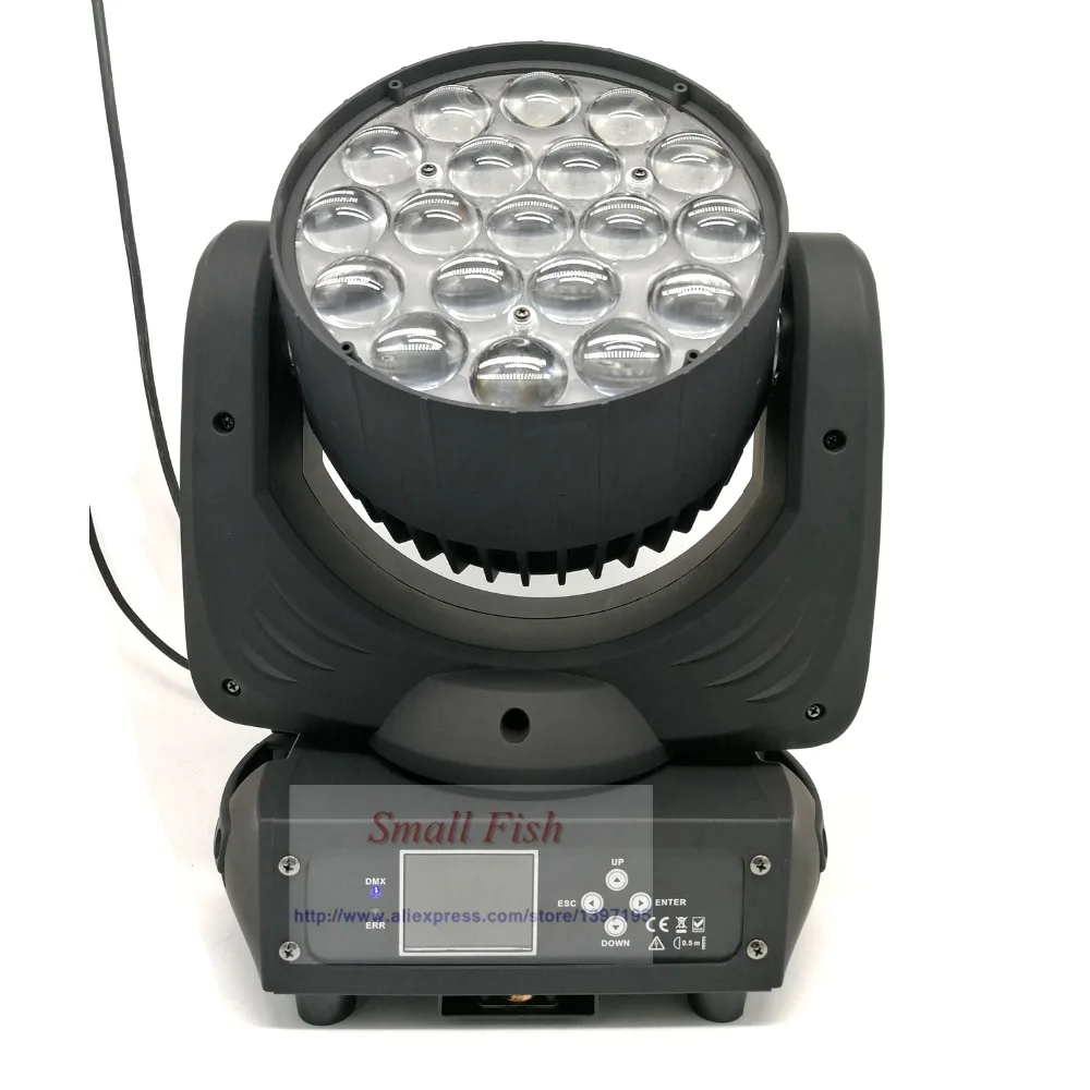 Новейший 2в1 LED Луч движущийся сценический свет RGBW 19x15W RGB Advanced 13/24 DMX 512 диско DJ лампа