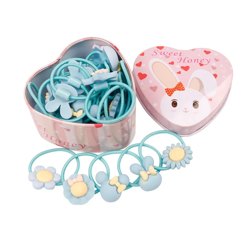 20 шт./лот резинки для волос в мультяшном стиле держатели хвостиков аксессуары |