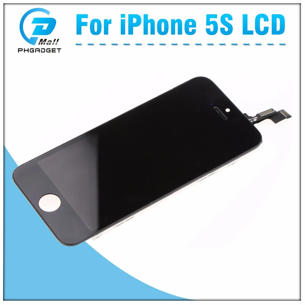 Нормальная Доставка! AAA Лучшее качество LCD + дисплей сенсорный экран для iPhone 5S