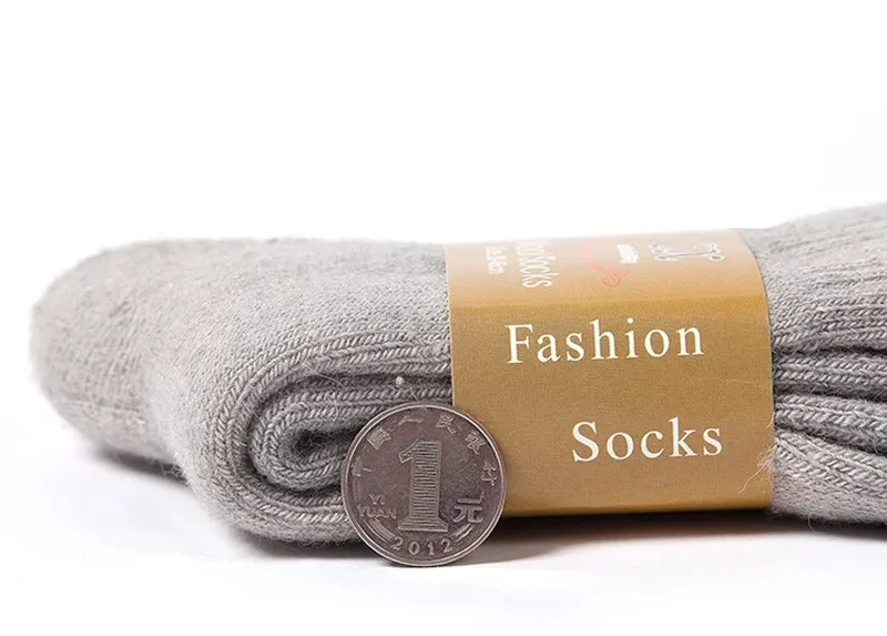 Winter Fashion Luxury Merino Wool Men Dress Socks Brand Big Size Cotton Warm Thick Thermo Socks Gentlemen Thermal Stocking