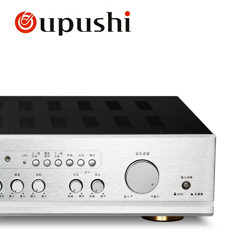 OUPUSHI AV180G 220 В Bluetooth HiFi Стерео AV объемный усилитель 2 канальный 260 Вт домашний