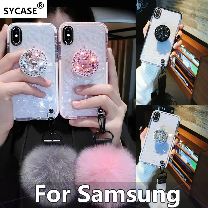 Sycase милый мягкий чехол для телефона samsung S7 край S8 S9 Plus Galaxy Grand G530 Алмазный кейс