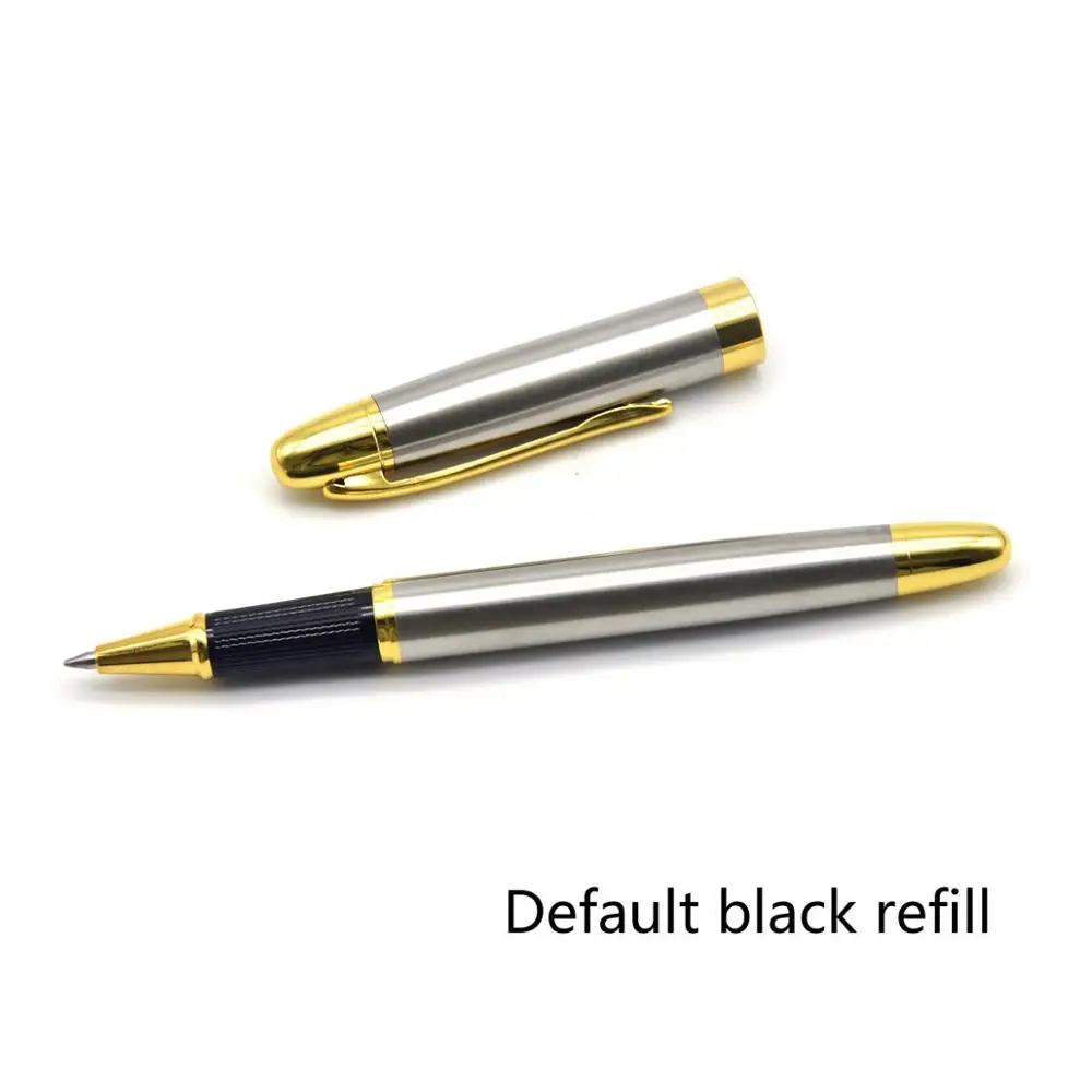 Steel - Black ink Guoyi Z318 Ретро Роскошная металлическая гелевая ручка канцелярские принадлежности для офиса и обучения школьные канцелярские принадлежности подарок Отель Шариковая ручка для делового письма - Цвет: Steel - Black ink