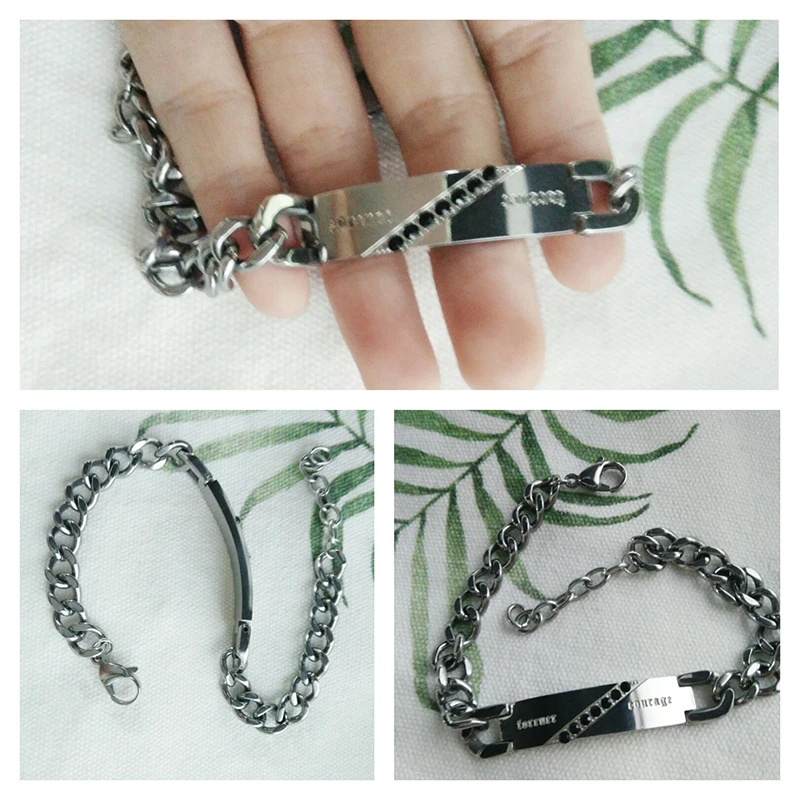 Женские и мужские браслеты ELSEMODE стразы из нержавеющей стали ювелирные изделия