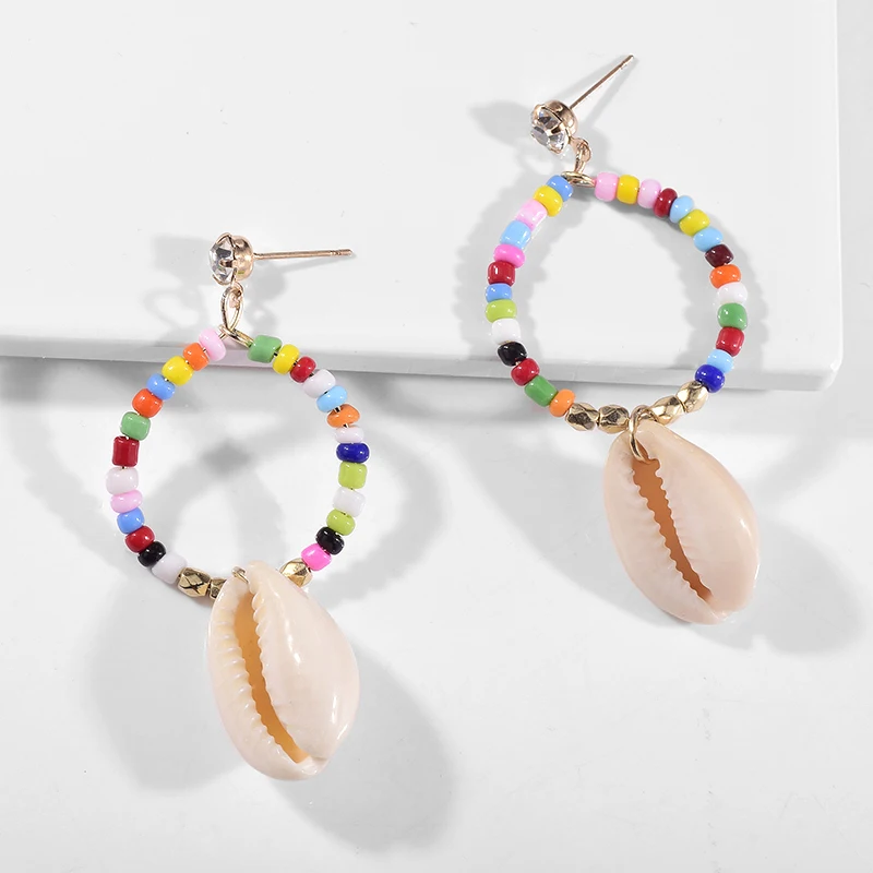 Lost Lady Новые DIY морские серьги в виде ракушки женские Brincos ручной работы