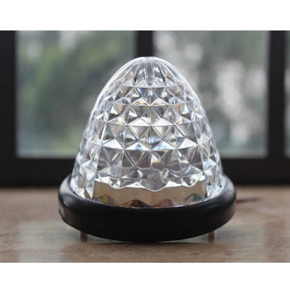 Габаритные огни для грузовых автомобилей 16 светодиодов 24 В 12 2 шт. белые купольные