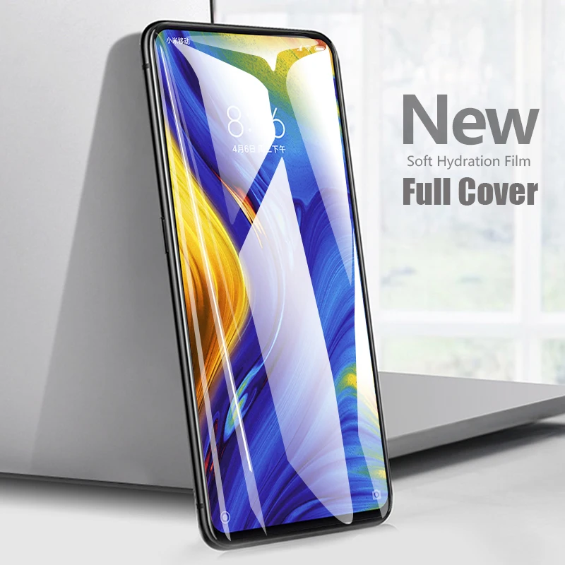 Для Xiaomi 9 8 Lite Mix 3 Max Note PocoPhone F1 мягкая Гидрогелевая пленка защита для экрана Redmi 7 6 5
