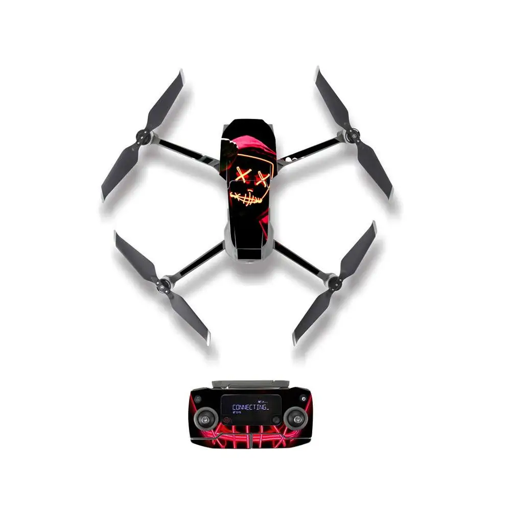 YSDJM20222 Мультфильм шаблон стиль кожи наклейка для DJI Mavic 2 Pro& Zoom Drone корпус пульт дистанционного управления батарея защитная пленка - Цвет: YSDJM20222