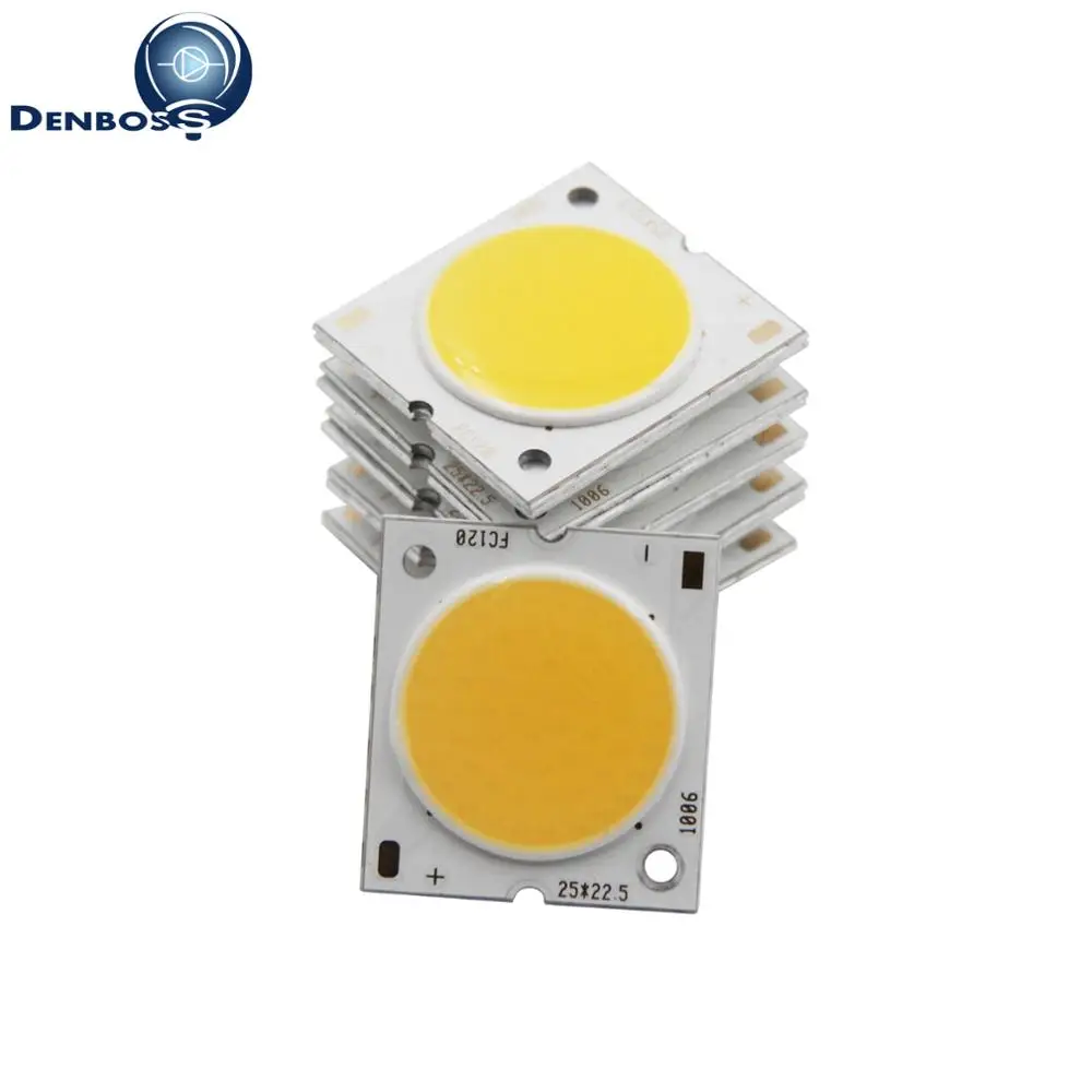 

10PCS 25mm 22.5mm light area 20mm LED COB Strip Square Flip chip High lumen Light Source Module 10W 15W 20W 30W COB bulb lamp