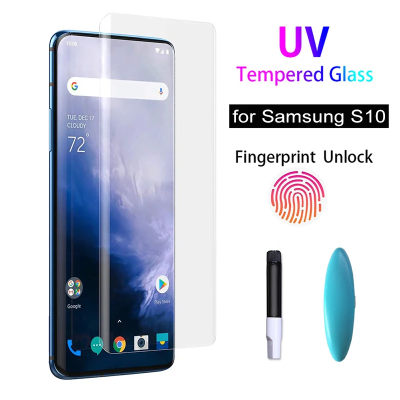 20D УФ жидкости с закругленными углами и полным клей премиум класса закаленное