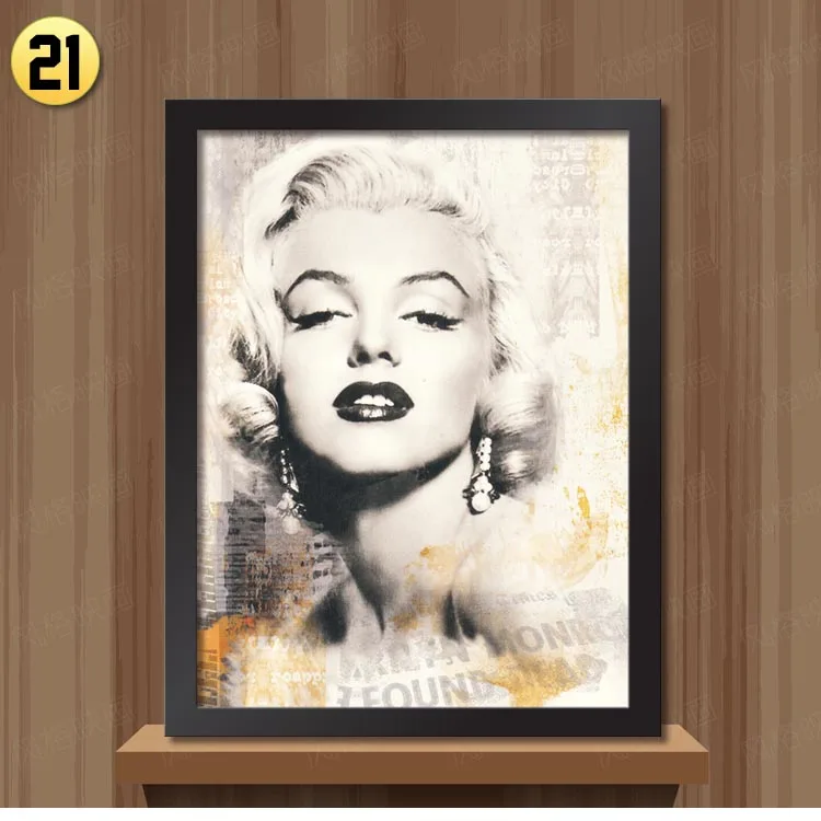 Современная картина Мэрилин Монро в рамке настенная живопись для украшения