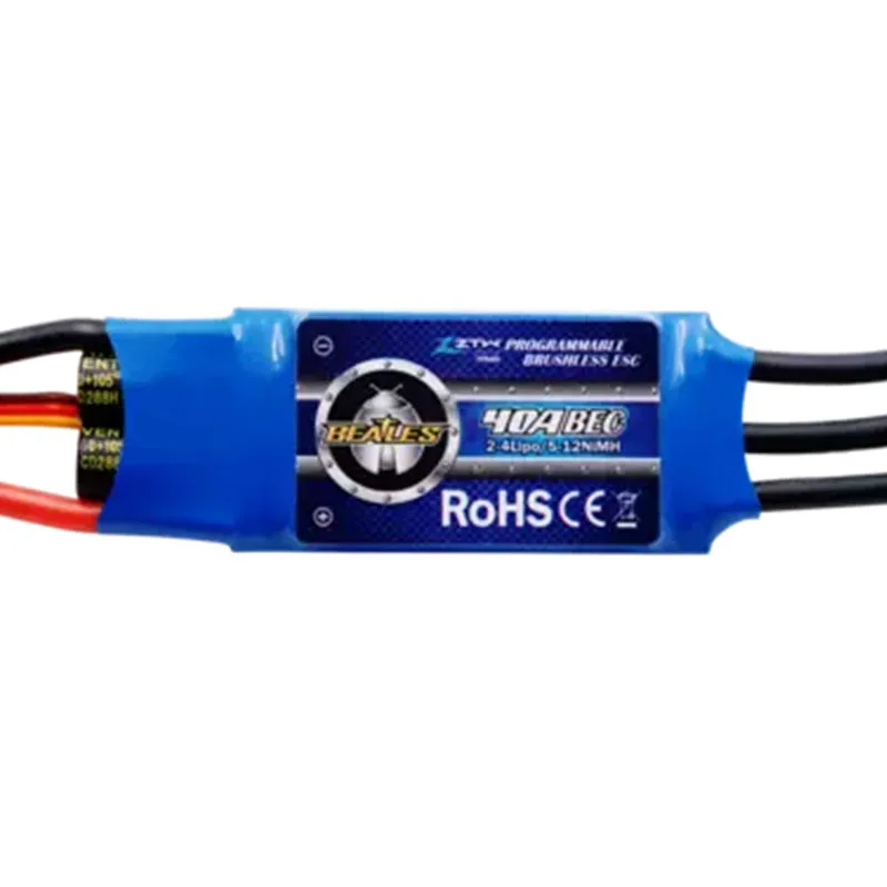 1 шт./4 шт. ZTW радиоуправляемый самолет 30 А 40 бесщеточный ESC с 5 в 2 3 BEC 2-4S Lipo для