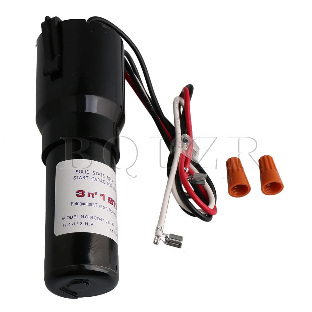 BQLZR Модель № RCO410 3 N 1 стартовый комплект Конденсатор для холодильника или морозильной камеры 115 В переменного тока
