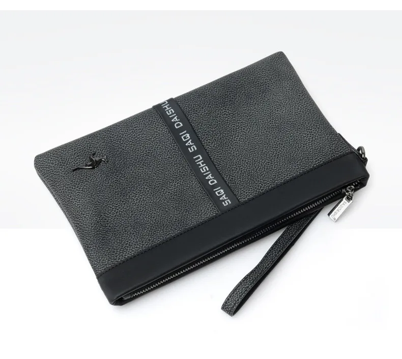 Прилив мужской PU кожаная сумка конверт модный дневной клатч мужские бизнес сумки