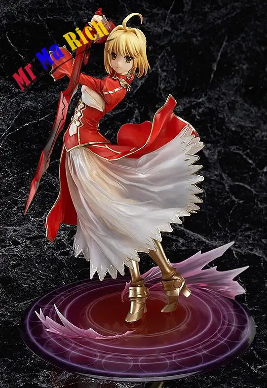 23 см Fate Stay Night Fate/extra Saber Lily 1/7 Масштаб фигурки ПВХ Brinquedos Коллекция Фигурки игрушки