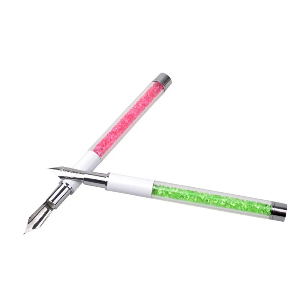 Флейта для рисования новая ручка дизайна ногтей с 5 искусственными элементами