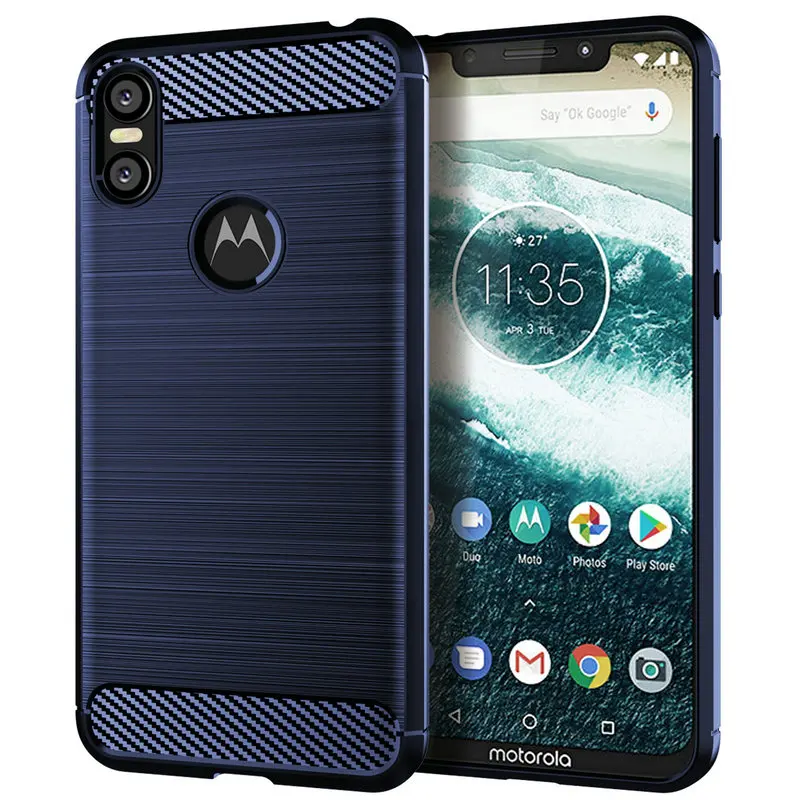 Противоударный чехол для Motorola One P30 Play Moto Power Note армированный задняя