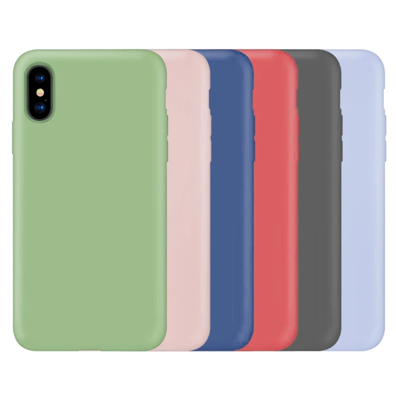 Candy Color TPU Silicone Phone Case for iPhone 7 6 6S 8 Plus Matte Frosted Protect XS X Max XR Cover | Мобильные телефоны и