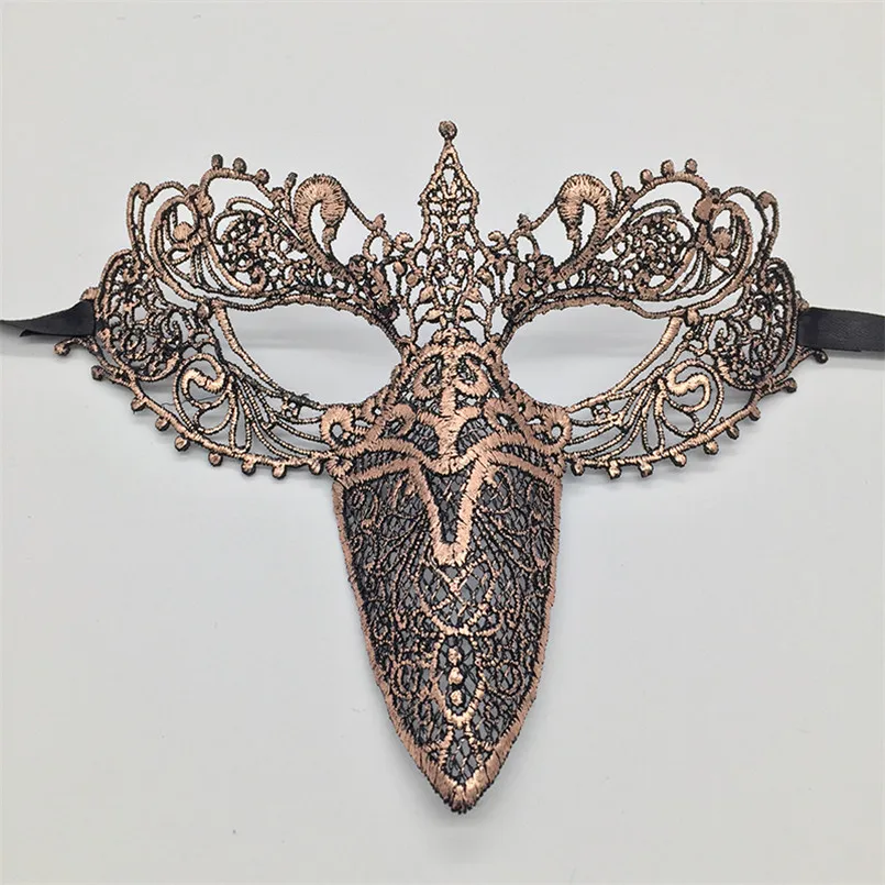 PF красочные Кружево маска клюв макс для сексуальных Для женщин женские Хэллоуин