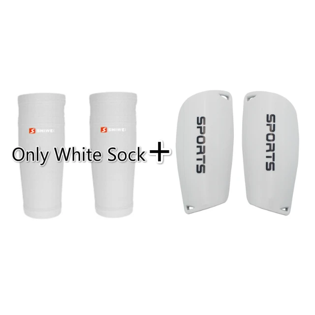 White White Set Унисекс Щитки на голени для футбола защита футбольной ноги поддержка рукав протектор катание хвостовик Спорт Мужчины Женщины Дети голень Защита Поддержка - Цвет: White White Set