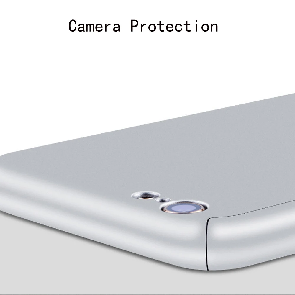 Защитный однотонный жесткий чехол на 360 градусов для Xiaomi Redmi 6A 3S S2 Note 7 4 4X 5 Plus 5A Prime 6