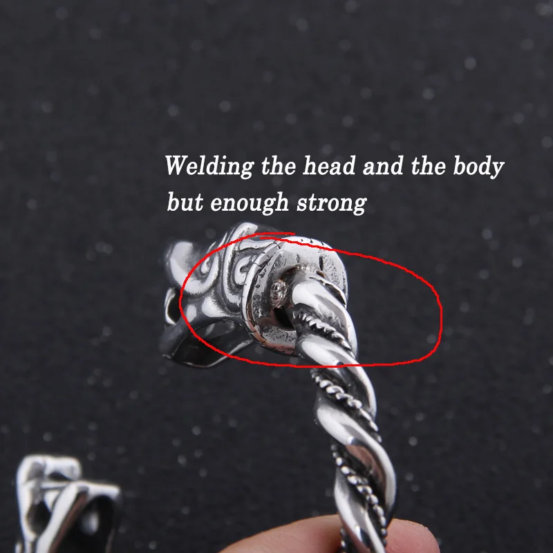 Браслет дракона из нержавеющей стали модные аксессуары мужской браслет