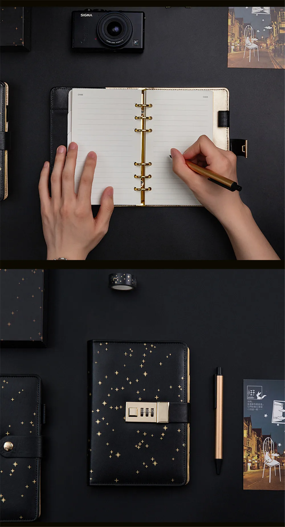 Kawaii A6 Дневник Блокнот Bullet Journal Star Handbook спиральная записная книжка Сделай Сам Блокнот бизнес-блокнот подарочный набор+ ручка+ лента