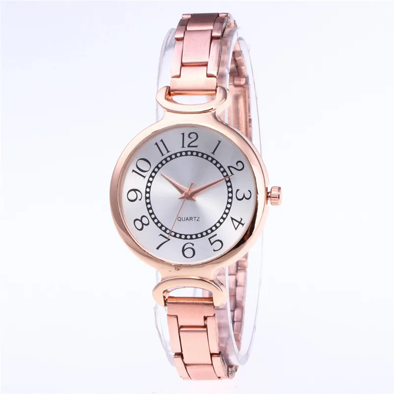 Повседневные женские часы браслет из нержавеющей стали аналоговые кварцевые