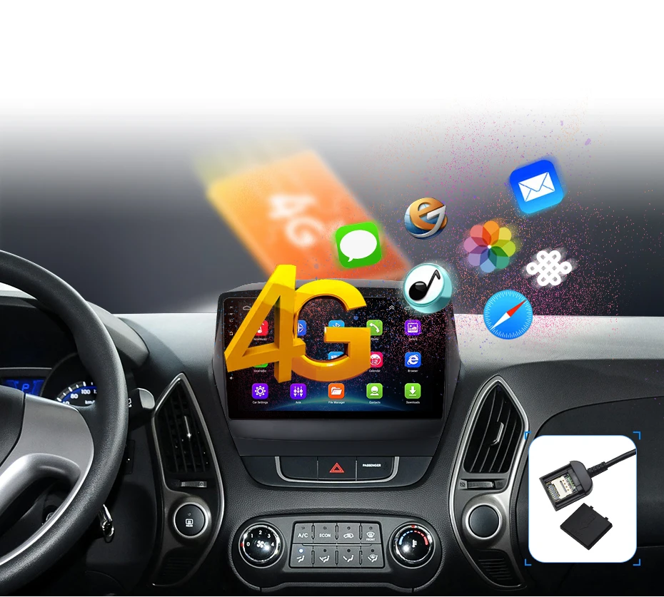 Junsun Штатное Головное устройство для Хендай Туксон ix35 GPS навигатор Android 8.1 aвтомагнитола магнитола 2 din автомагнитолы Андроид для Hyundai Tucson 2 LM штатная магнитола автомобильная мультимедиа