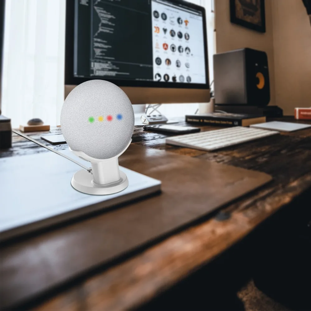Google Home, мини-подставка, голосовые ассистенты, компактный держатель, для кухни, спальни, для учебы, аудио держатель, acesorios