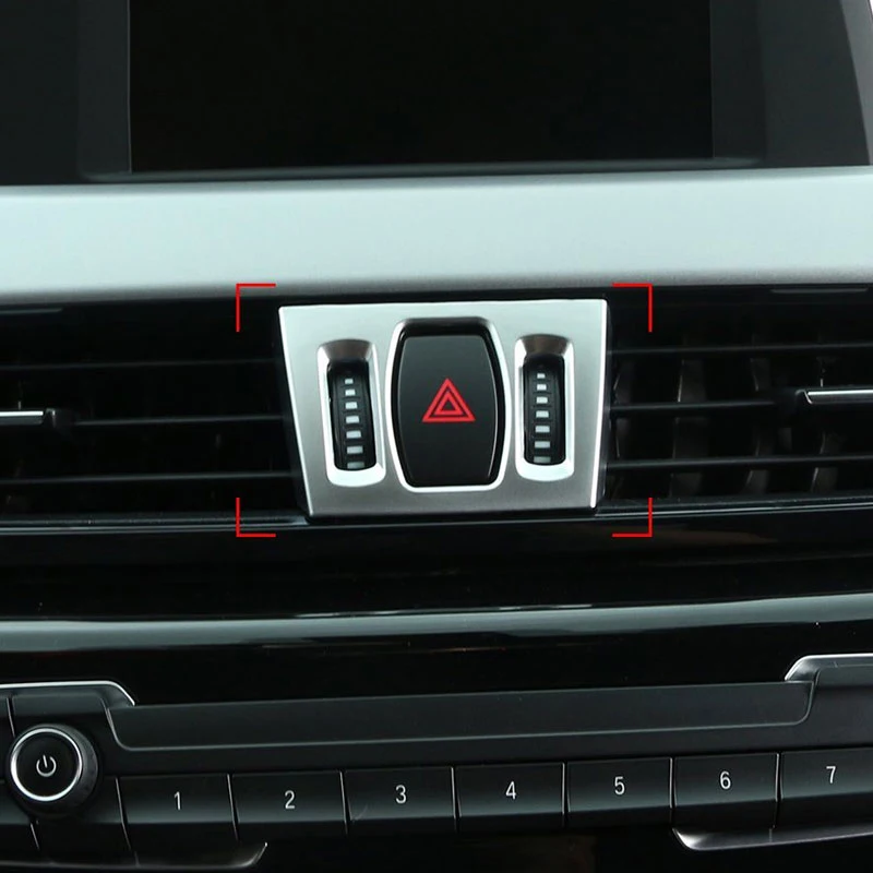 3 шт. для BMW X2 F47 2018 ABS хром внутренняя средняя центральная консоль AC вентиляционная