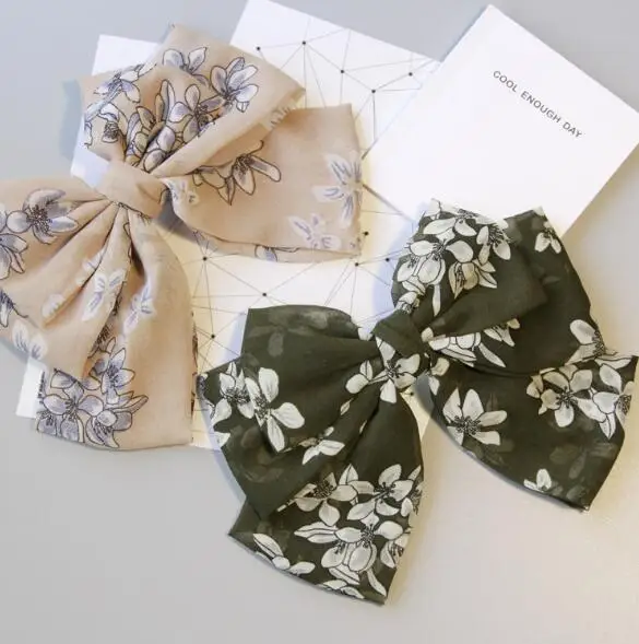 Новое поступление Женская трехуровневая большая шифоновая Цветочная заколка