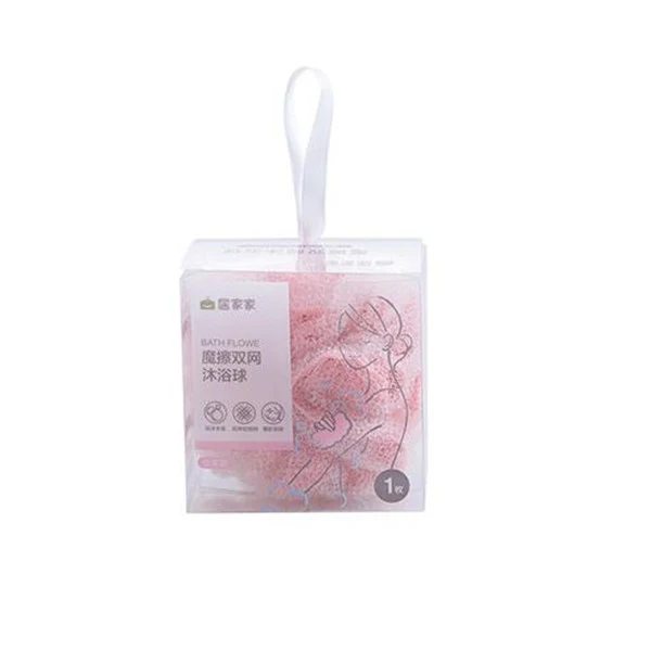 Light Pink OYOURLIFE 1 шт. мяч для ванной душа для ванной цветок Пенящийся инструмент для тела Wisp сухая кисть для отшелушивания инструмент для очистки - Цвет: Light Pink